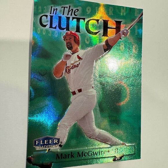 1998 Fleer Tradition In the Clutch Mark McGwire 12 IC - Picture 1 of 3